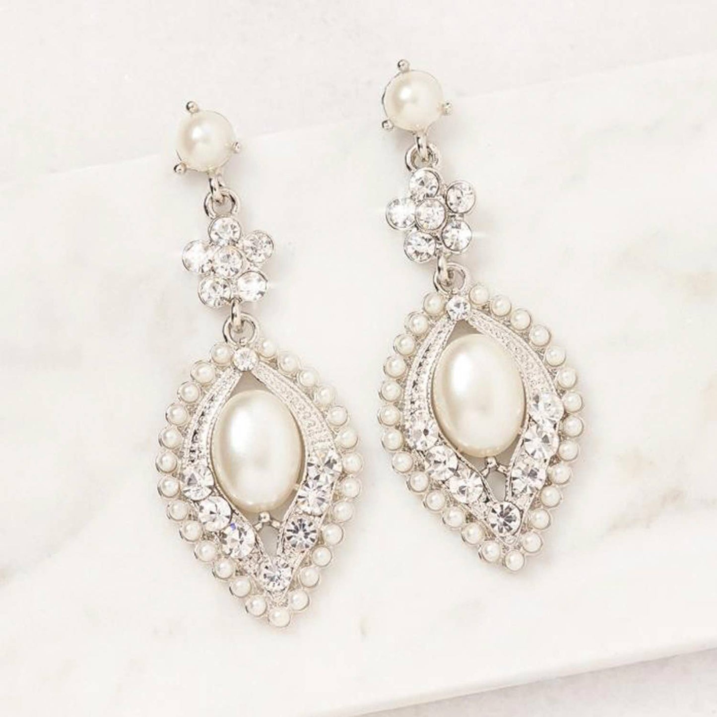 Vintage Pear Drop Earrings