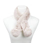 POM POM FAUX FUR SCARF