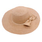 Scattered Sequin Bow Straw Hat