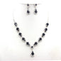 MULTI STONE LUXURY NECKLACE SET GOLD