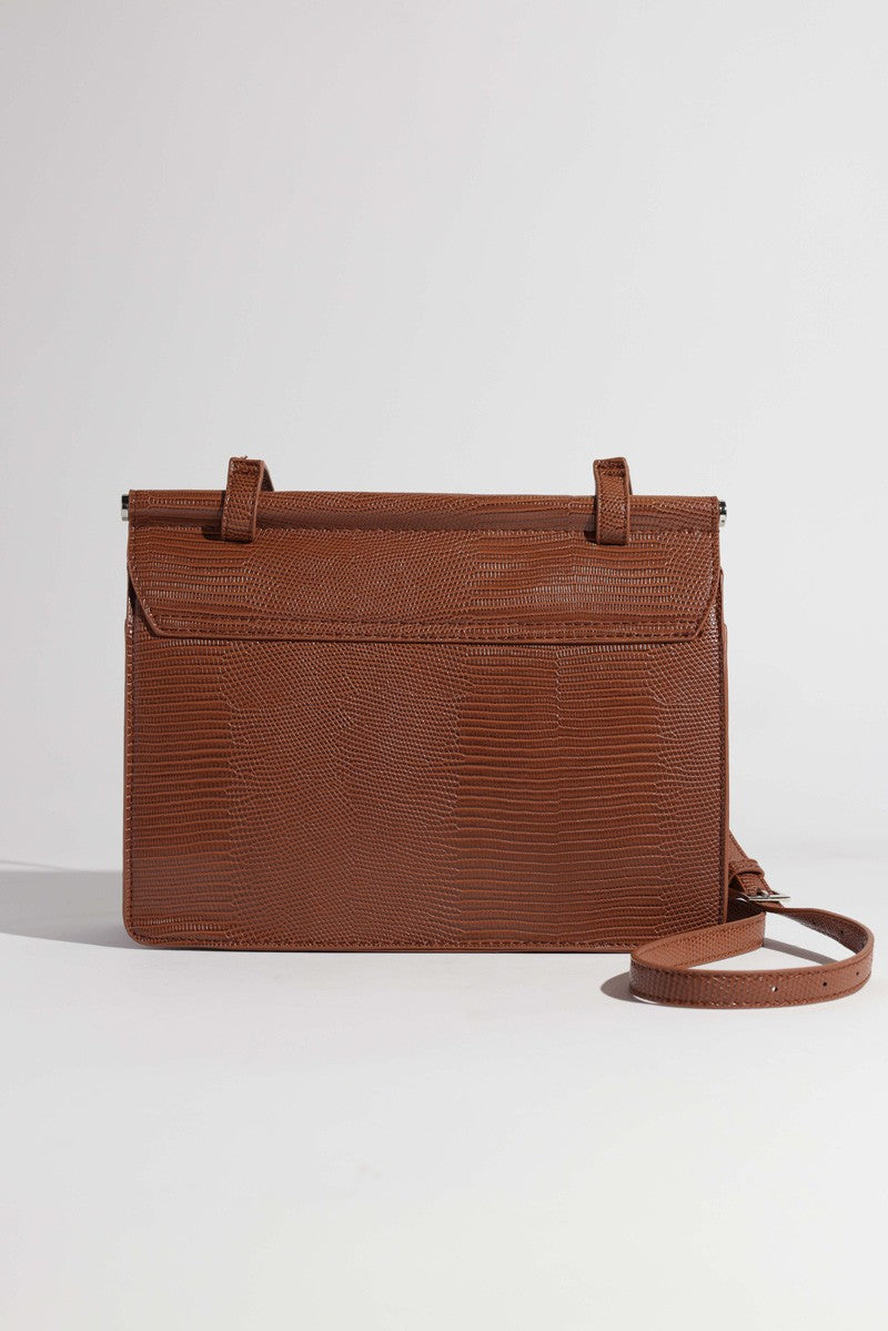 TEXTURED PU LEATHER FASHION BAG