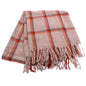 SIMPLE PLAID FRINGE SCARF