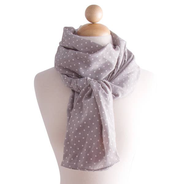 Polka Dot Print Scarf