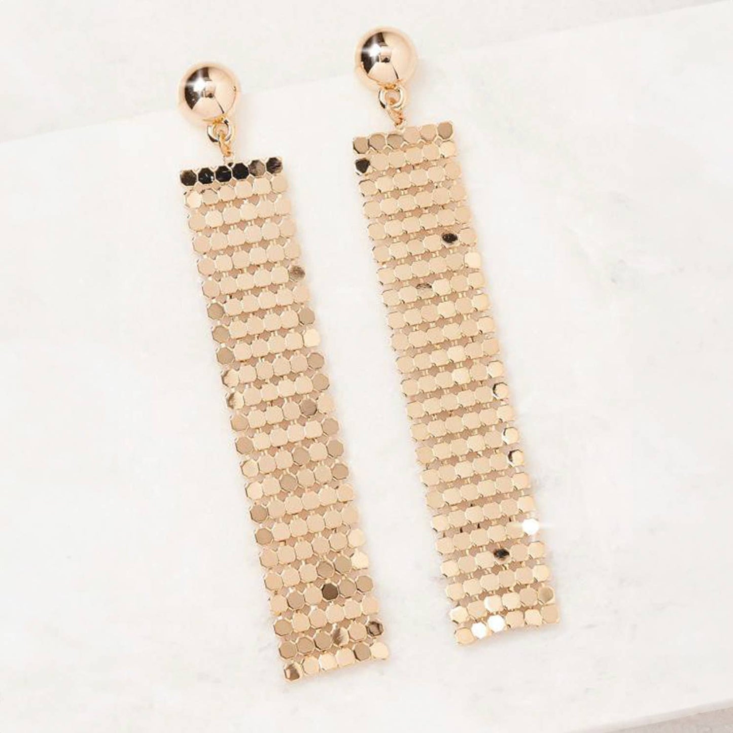 Sequin Long Earring