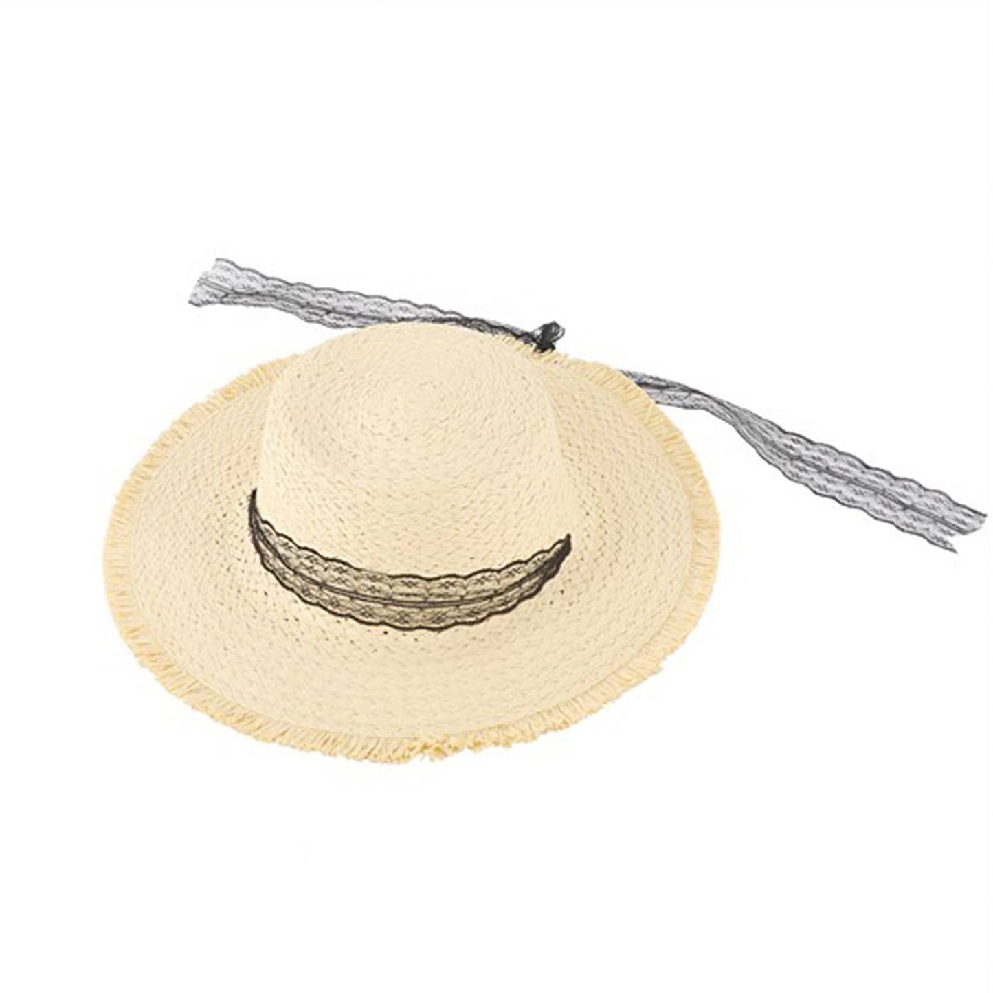 Vintage Lace Straw Hat