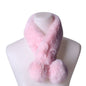 POM POM FAUX FUR SCARF