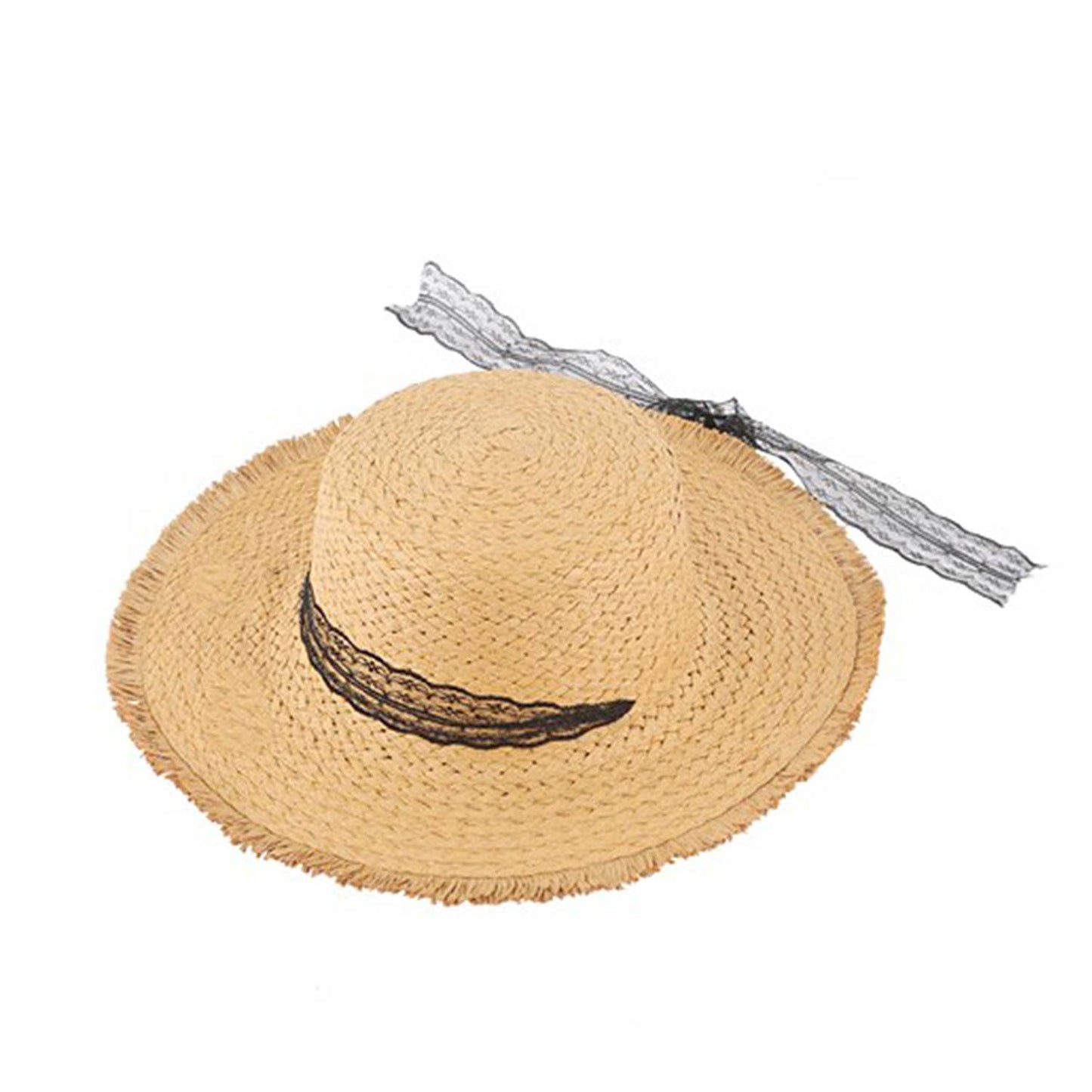 Vintage Lace Straw Hat