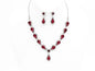 MULTI STONE LUXURY NECKLACE SET GOLD