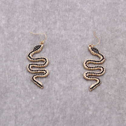 Snake Rhinestone Earrings