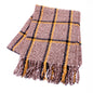SIMPLE PLAID FRINGE SCARF
