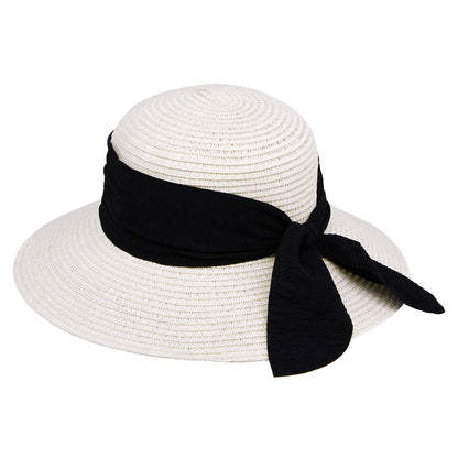 Ribbon Bow Straw Sun Hat