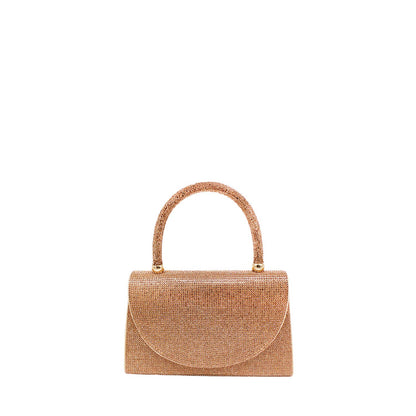 Rhinestone Bejeweled Top Handle Bag