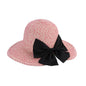 HEATHERED STRAW BOW HAT