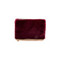 FAUX FUR CLUTCH SHOULDER BAG