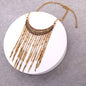 TEXTURE DANGLES NECKLACE EARRING SET
