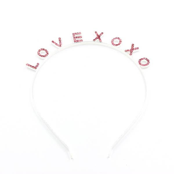 LOVE XOXO METAL HEADBAND
