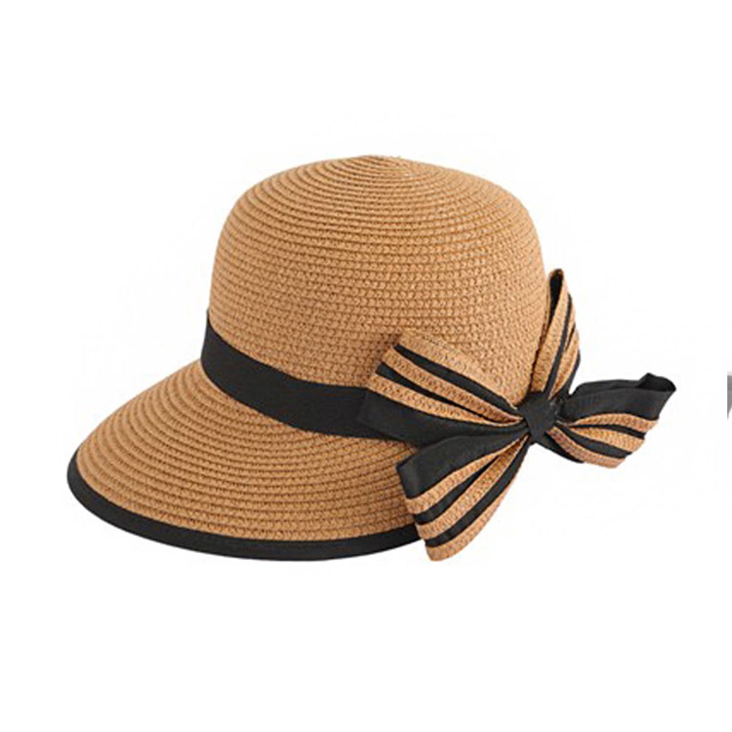 Fashion Straw Hat With Bowknot