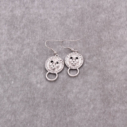 Tiger Hoop Earring