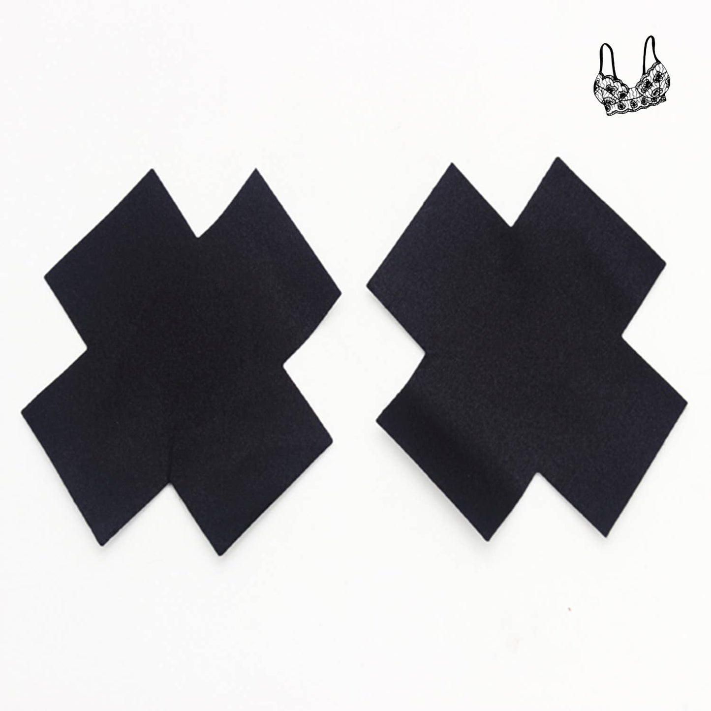 BLACK CROSS NIPPLE COVER