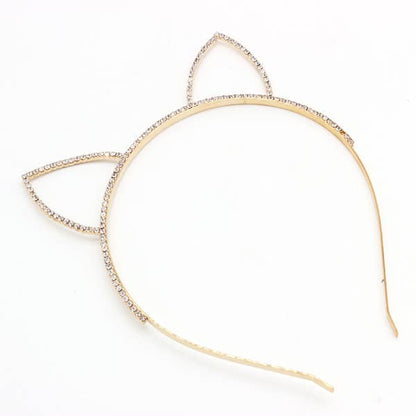 RHINESTONE CAT EARS HEADBAND