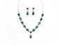 MULTI STONE LUXURY NECKLACE SET GOLD