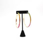 70mm Gold Multicolored Hoops