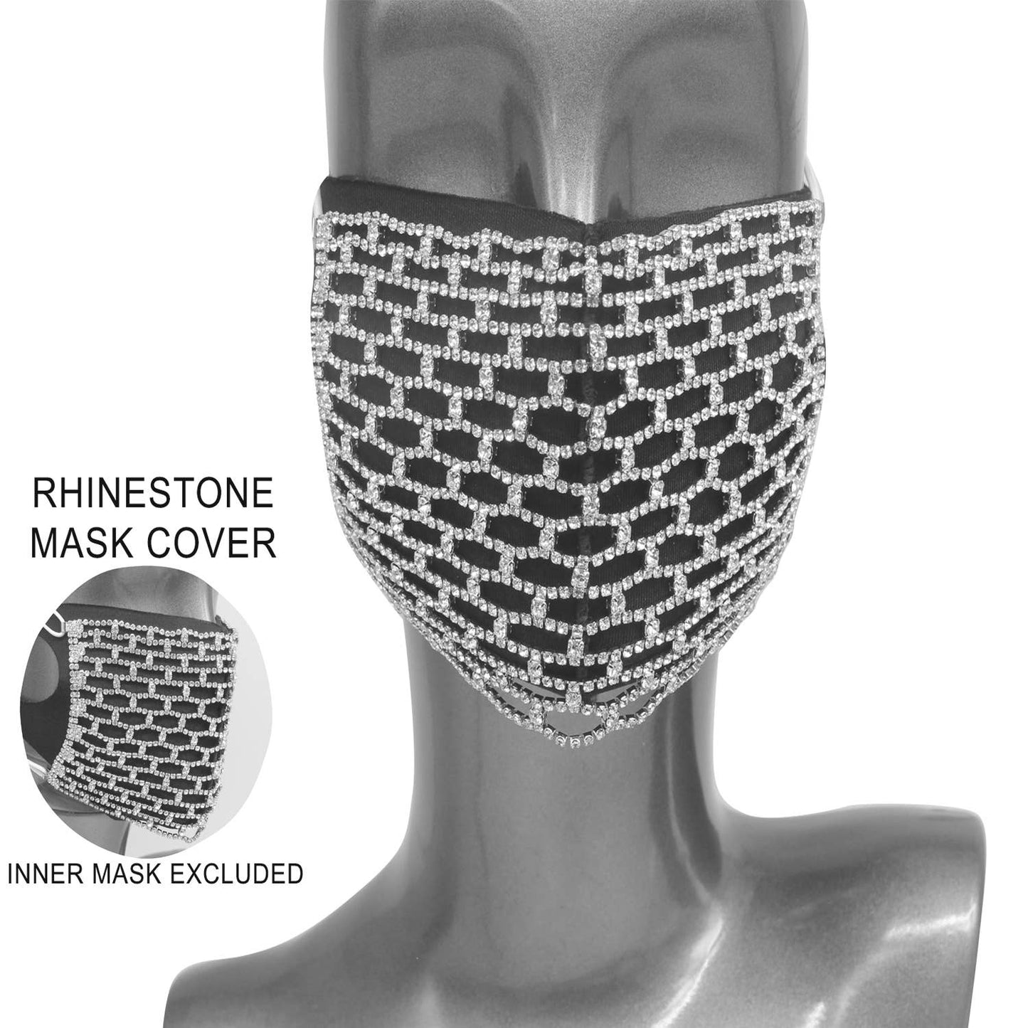 RHINESTONE MASK COVER