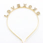 LOVE XOXO METAL HEADBAND