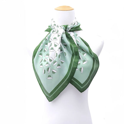 Sun Hat Print Silk Scarf