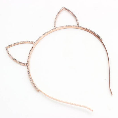 RHINESTONE CAT EARS HEADBAND