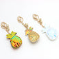 HOLOGRAPHIC PINEAPPLE KEY CHAIN