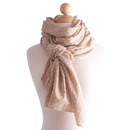Polka Dot Print Scarf