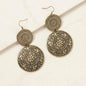 Marisol Boho Engraved Drop Earrings