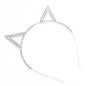POINTY RHINESTONED CAT EARS HEADBAND