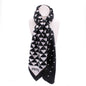 GEOMETRIC TRIANGLE PRINT SILK SCARF