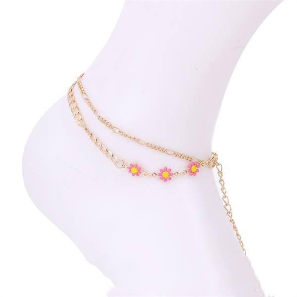 DAISY FLOWER CHAM ANKLET