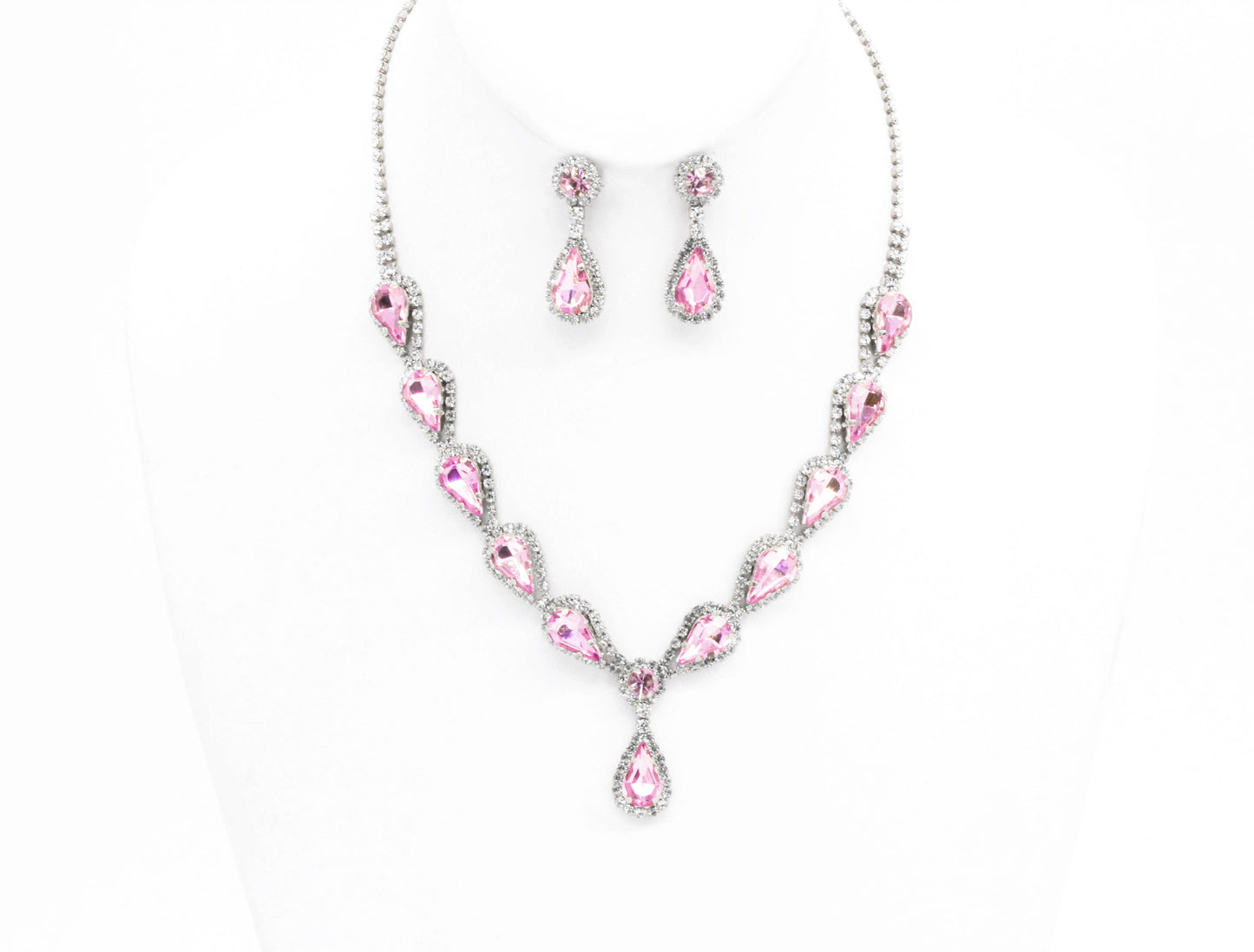 MULTI STONE LUXURY NECKLACE SET GOLD
