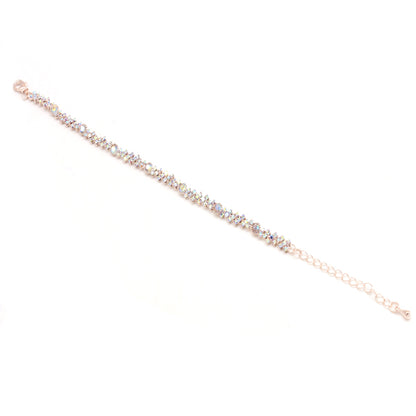 SPARKLY RHINESTONE BRACELET / ROSE GOLD