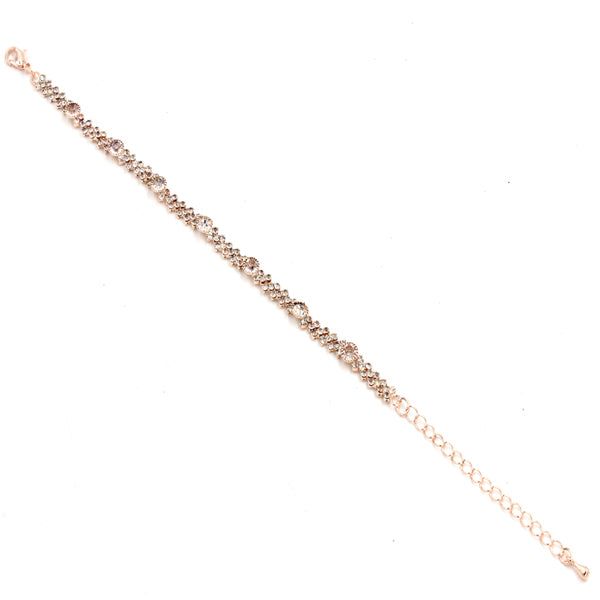 SPARKLY RHINESTONE BRACELET / ROSE GOLD