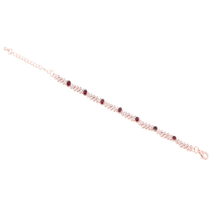 SPARKLY RHINESTONE BRACELET / ROSE GOLD