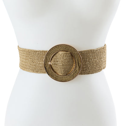 BOHO STRAW PAPER FASHION BELT
