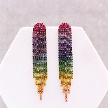 Rhinestone Drop Earrings