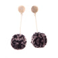 POM POM DROP EARRINGS