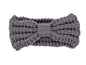 KNITTED BOW WINTER HEAD BAND