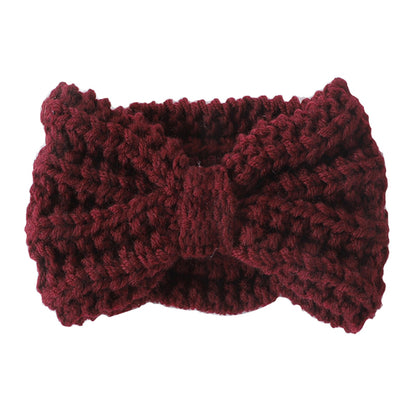 KNITTED BOW WINTER HEAD BAND