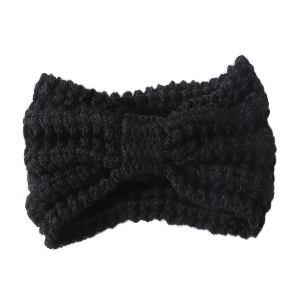 KNITTED BOW WINTER HEAD BAND