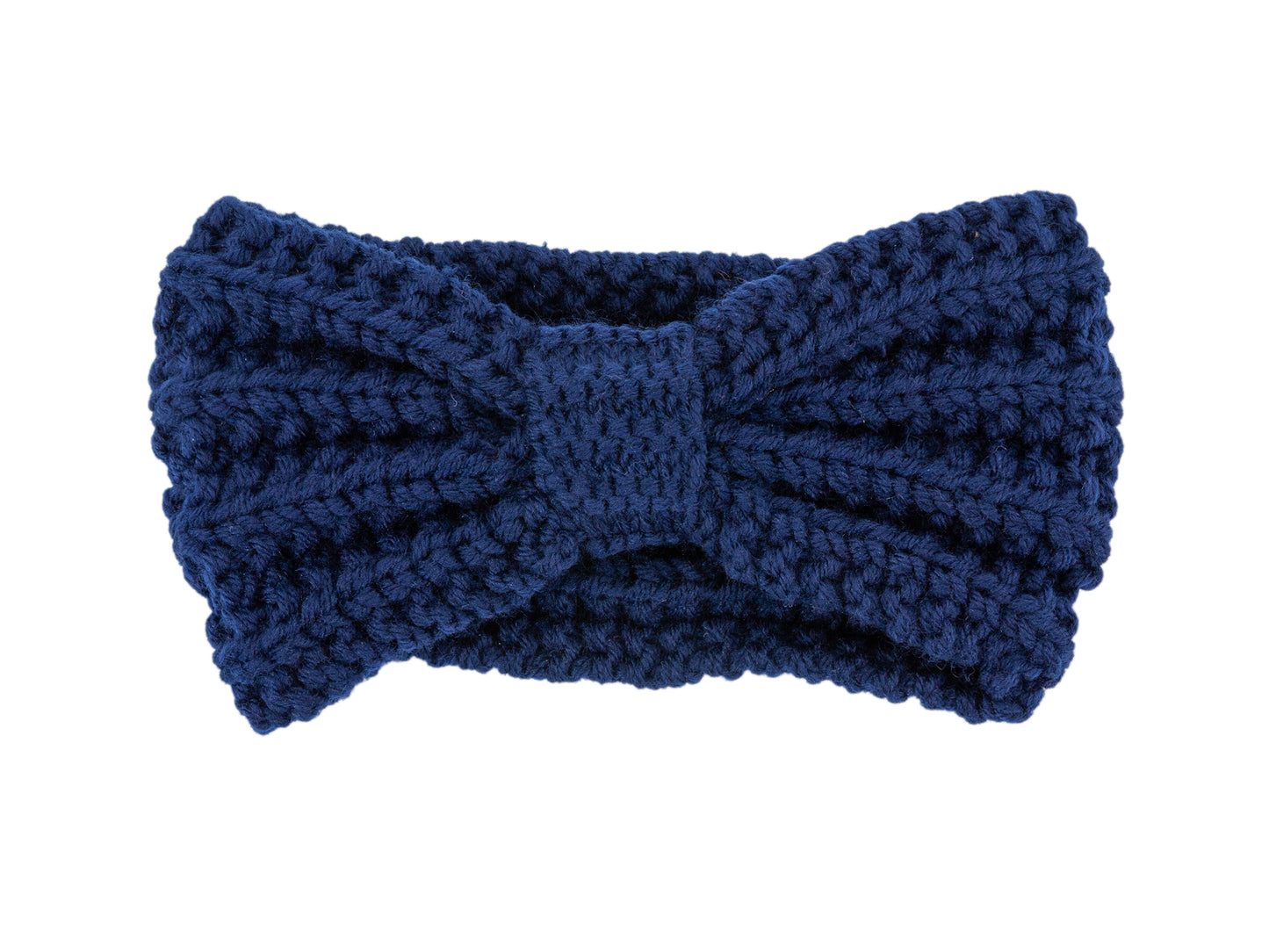 KNITTED BOW WINTER HEAD BAND