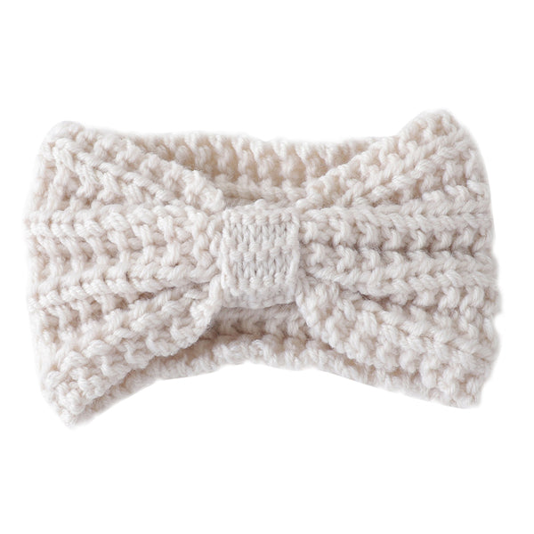 KNITTED BOW WINTER HEAD BAND