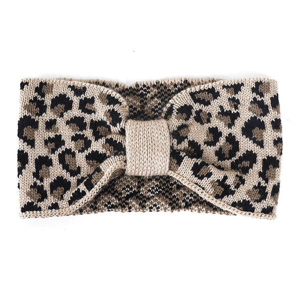 LEOPARD PRINT WINTER HEADBAND