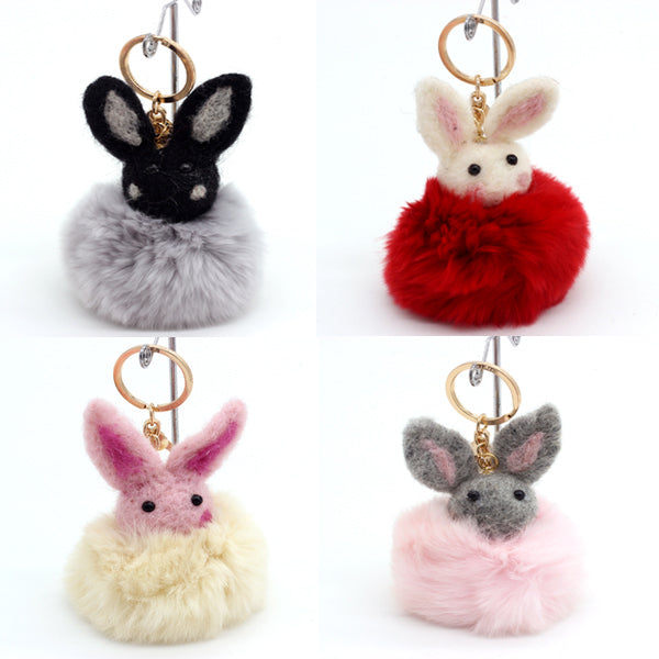ASSORTED RABBIT KEY HOLDER
